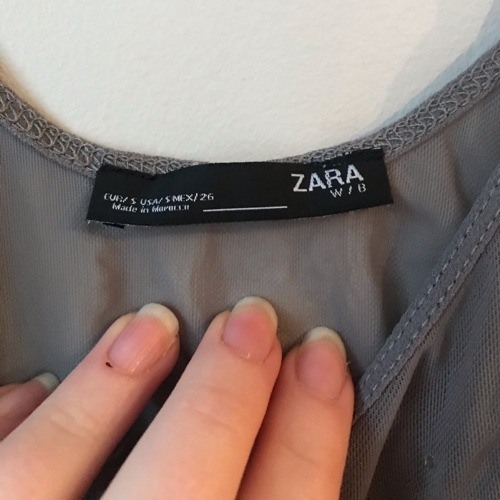 Zara sheer sparkle bodysuit - Picture 4 of 4